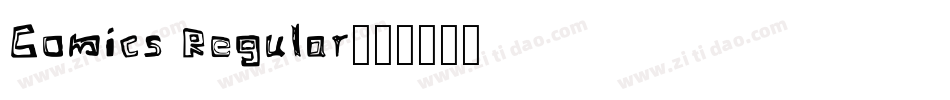 Comics Regular字体转换